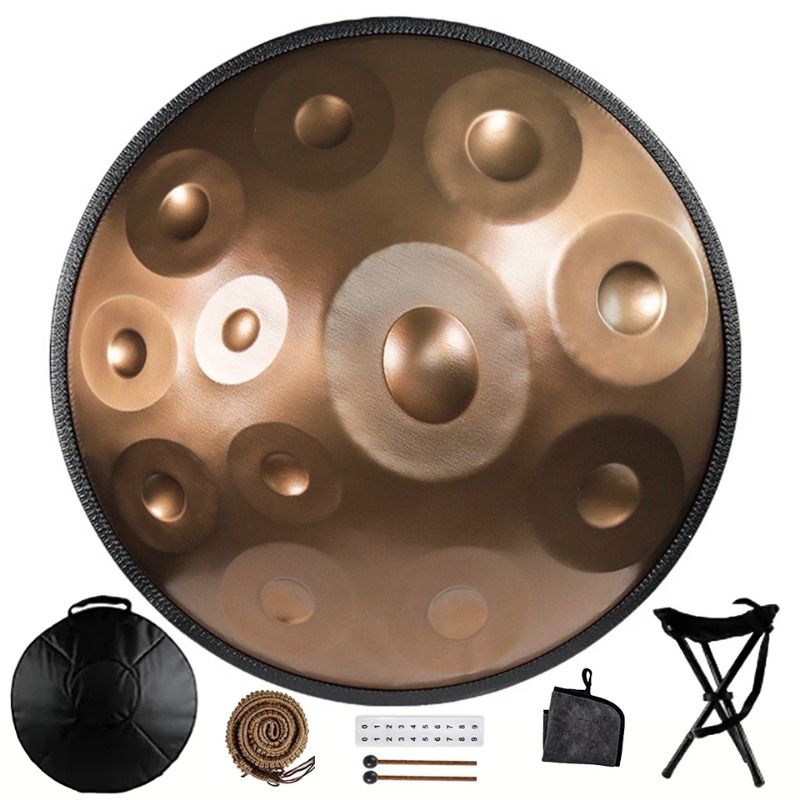 Musical Instrument Morocco - Tamburo Handpan 440/432Hz, 9/10/12/14 note, Tamburo
