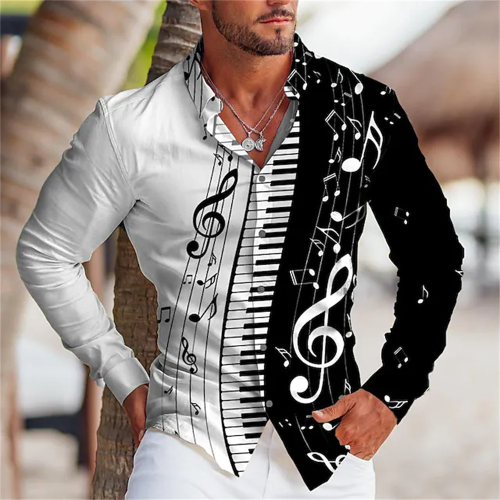 Musical Instrument Japan - Camicia a maniche lunghe da uomo