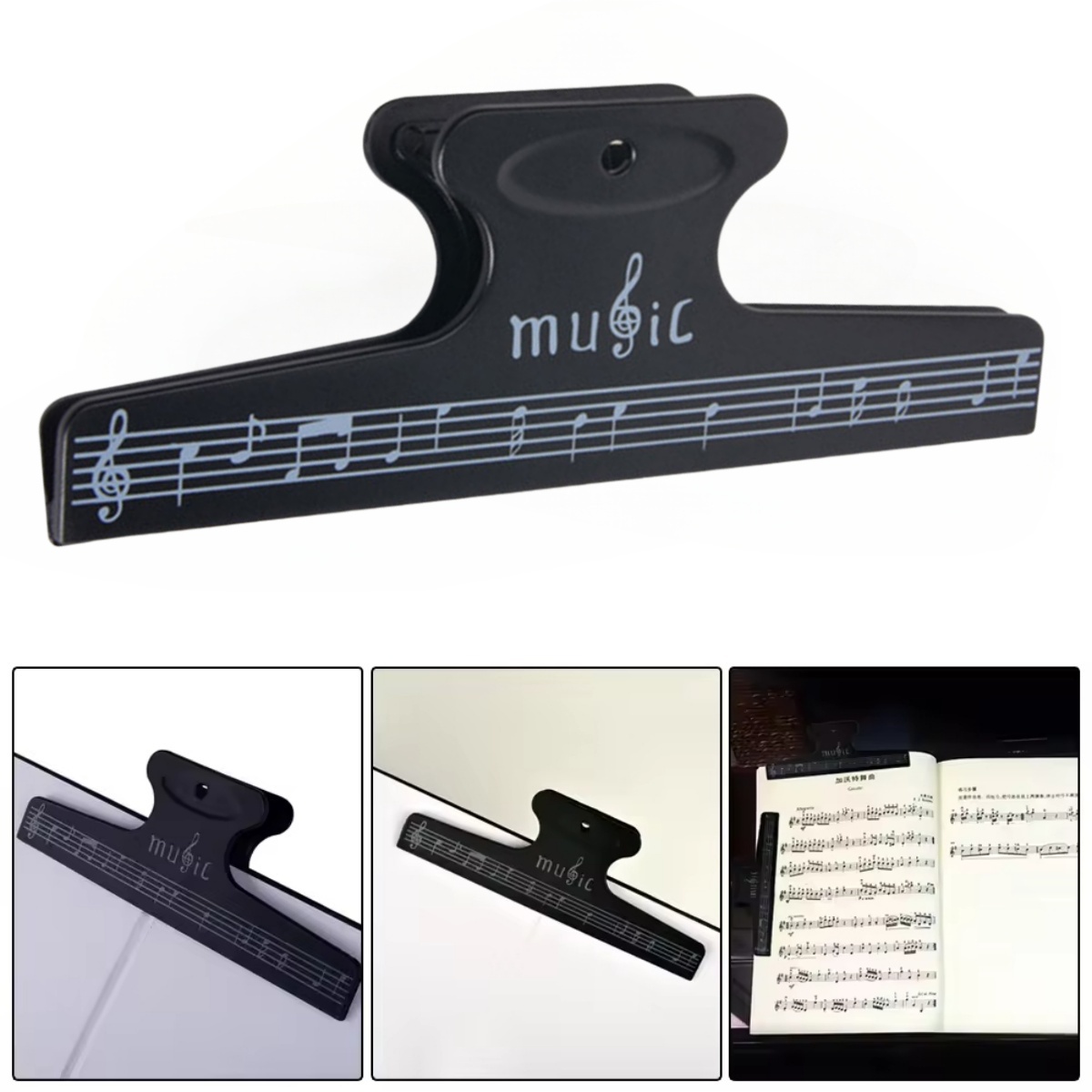 Musical Instrument Book - Clip per spartiti Pagina del libro