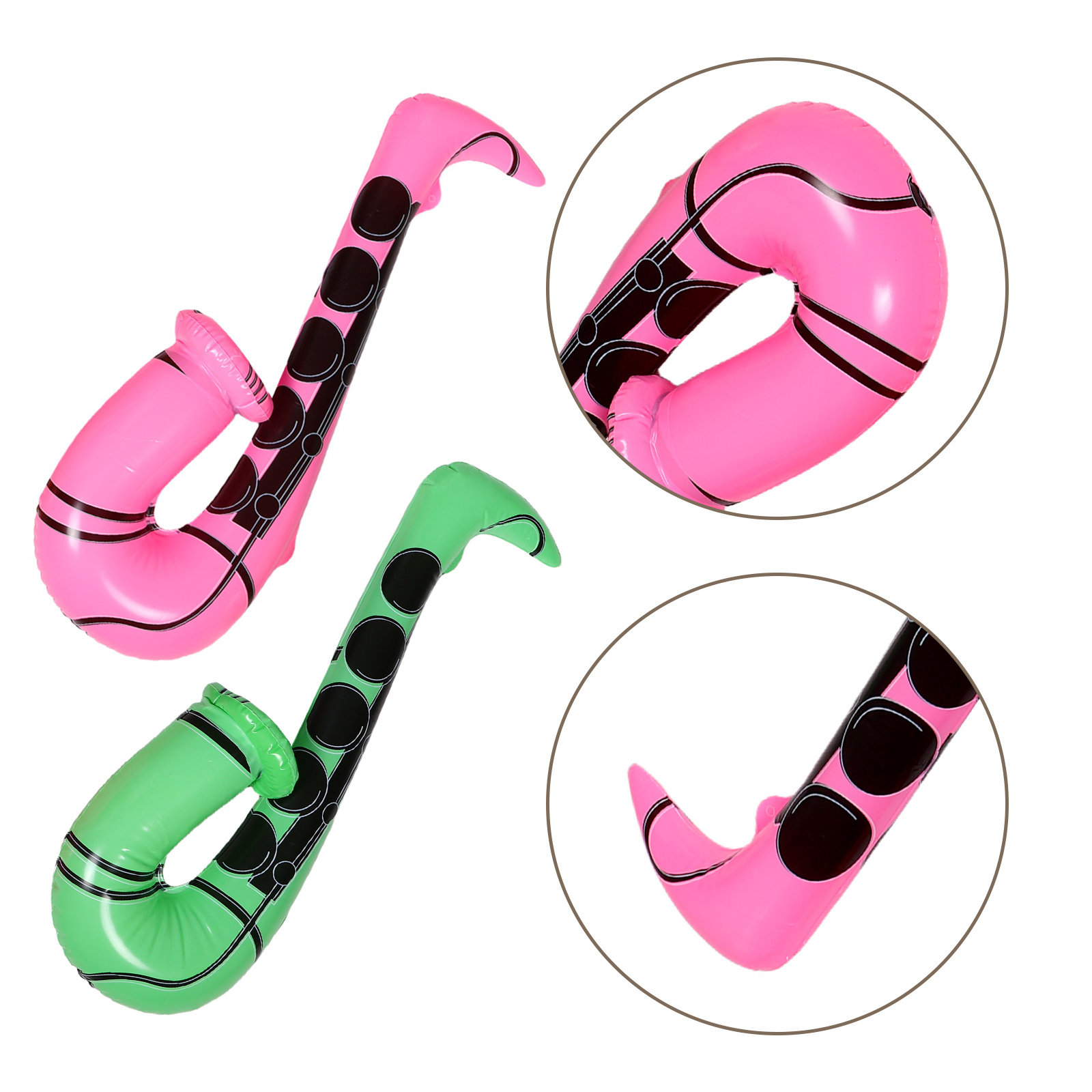 Musical Instrument You Blow Into - 4 Pezzi di Sassofoni Gonfiabili per