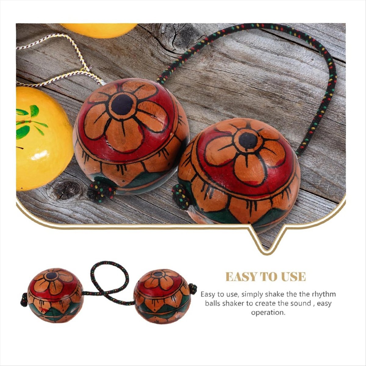 A Musical Instrument You Shake - 【HOT!TURE】Maracas disegnate a mano, Strumenti Musicali,