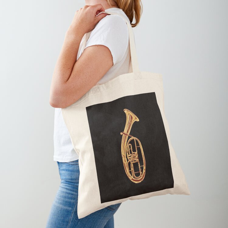 Borsa tote con stampa di corno - Musical Instrument Shop recensione e prezzo
