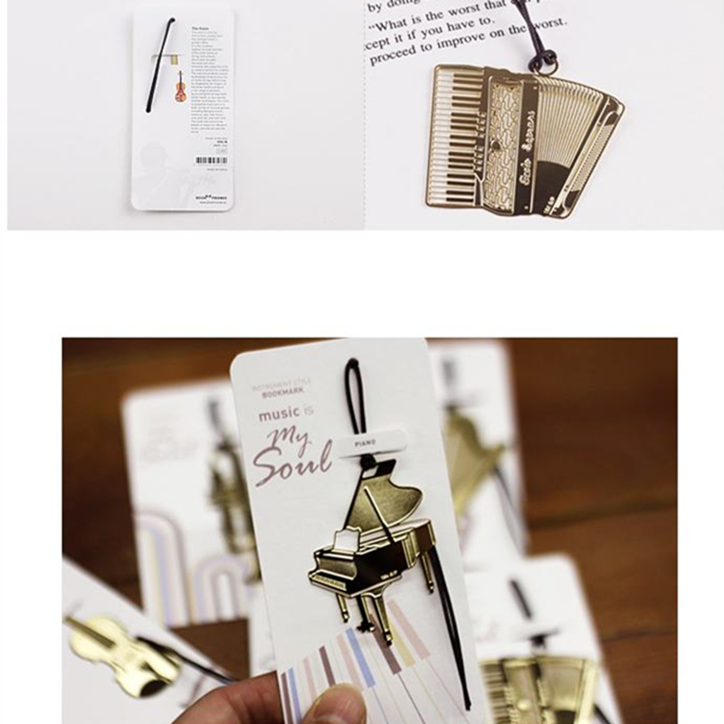6 pezzi musica segnalibro in m - Musical Instrument Book recensione e prezzo