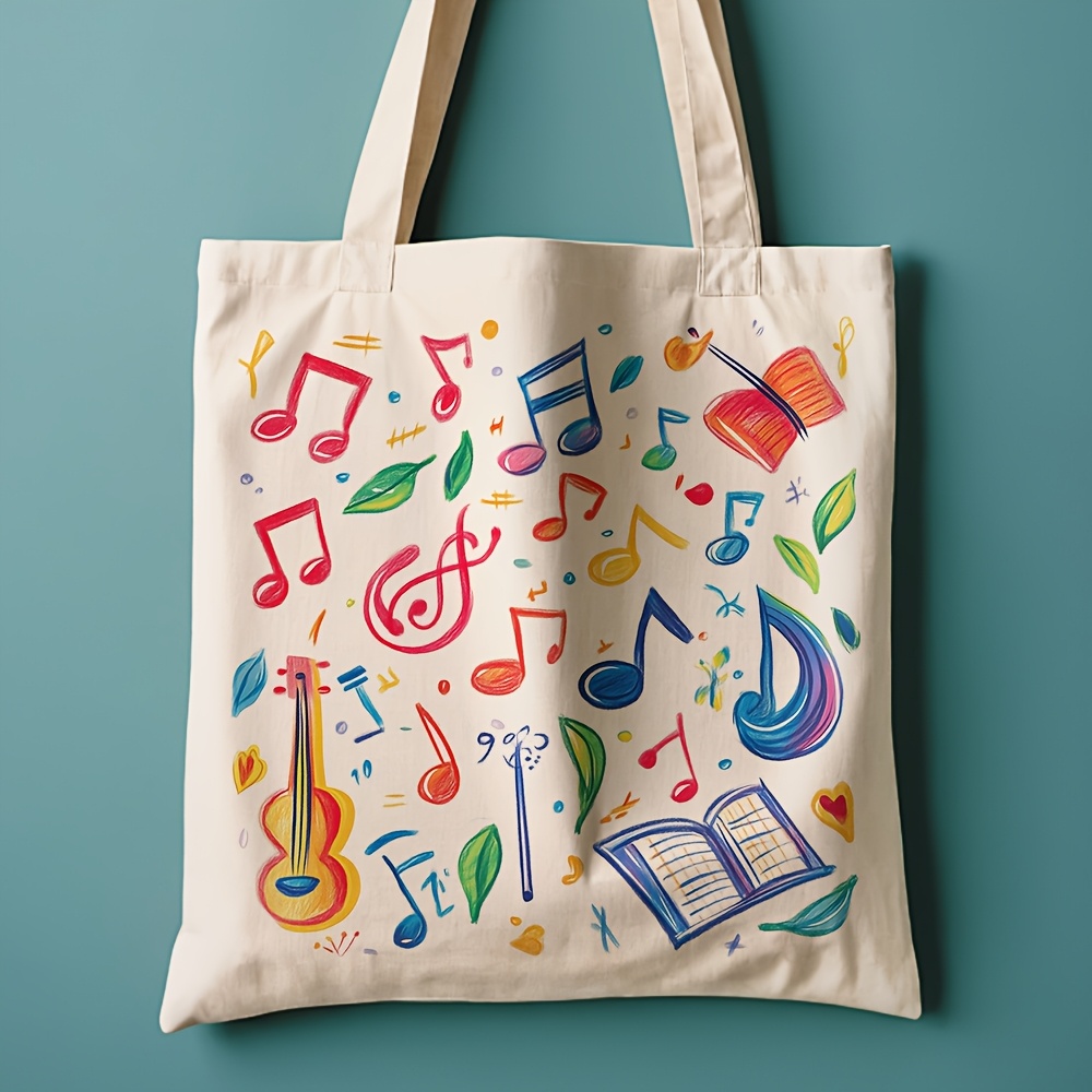 Una borsa tote in tela con sta - Musical Instrument Shop recensione e prezzo