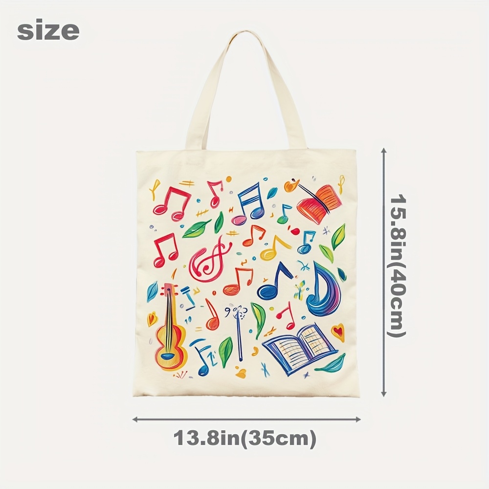 Una borsa tote in tela con sta - Musical Instrument Shop recensione e prezzo